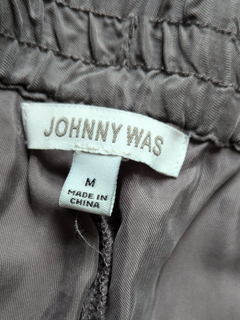 JOHNNY WAS I Granite Gray Alice Cupra Silky Drawstring Jogger Ankle Pants, M - Picture 6 of 12